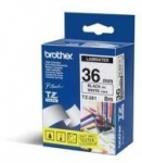 Brother | TZe-261 Laminated Tape | Black on White | TZe | 8 m | 3.6 cm