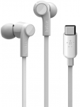 Belkin Headphones Rockstar USB-C Connector White