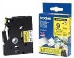 Brother TZe-FX621 9mm Black on Yellow Flexible Label Tape