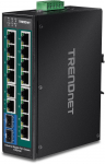 Trendnet 16-Port Industrial Gigabit PoE+ DIN-Rail Switch