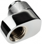 Alphacool Eiszapfen 16mm off set fitting rotatable G1/4 OT to G1/4 IT - chrom