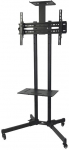 Maclean MC-661 Trolley TV Stand with Mounting Bracket and 2 Shelfs