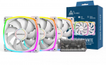 Montech AX120 PWM ARGB Fan, 3-Pack, White - 120mm