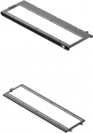 HAVN HS 420 fan brackets for 360 mm radiators - black