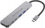 CONCEPTRONIC 6-1 Dock USB-C->HDMI,2xUSB-A,3xUSB-C, 25cm gr