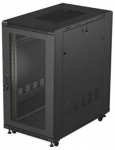 Lanberg 19-inch 22U 600x1000 black floor-standing rack cabinet with perforated doors (flat pack)