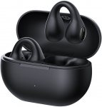 Open-Ear True Wireless Bluetooth 5.4 Earphones Bass 15 Clip with Charging Case, Black