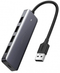 Ugreen Hub 4-in-1 USB-C Adapter to 4&times; USB 3.0 + USB-C Grey
