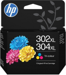 HP 302XL/304XL Tri-Color Original Ink Cartridge