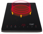 Adler | Hob | AD 6513 | Number of burners/cooking zones 1 | LCD Display | Black | Induction