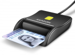 Axagon CRE-SM3N Secure ID Card Reader USB 2.0 - Black