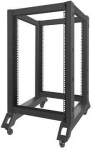 LANBERG 19" 18U 600x800 freistehendes, offenes Rack schwarz