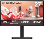 LG 27" 27BA75QB-B QHD IPS 16:9 HDR10 USB-C 65W Monitor