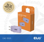 2-Pack USB-C&reg; Charger 30Watt Purple