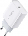 Ugreen USB Power Delivery 3.0 Quick Charge 4.0+ 20W 3A mains charger (white)