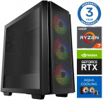 INTOP AQUA Ryzen 7 8700F 16GB DDR5 2TB SSD M.2 NVME RTX3050 8GB no-OS