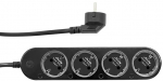 Smart 12A Shelly Power Strip 4 Gen4 Zigbee/Matter black