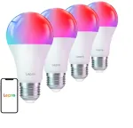 LEPRO B2 E27 Wi-Fi Smart LED Bulb, 1100 lm, 4-Pack