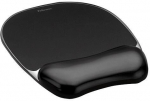 Fellowes CRYSTAL mouse and wrist pad gel, black
