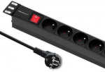 Qoltec 19" RACK PDU | 1U | 16A | 8xFRENCH | 2m