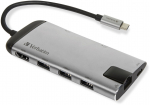 Verbatim USB-C Adapter USB 3.1 GEN 1 USB 3.0 x 3 HDMI RJ45