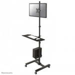 Neomounts FPMA-MOBILE1700 mobiler Arbeitsplatz f&uuml;r PC, Flachbildschirm (max. 32"/81 cm), Tastatur und Maus.