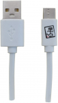 2GO USB Lade-Datenkabel USB Type-C 3.1 1m wei&szlig; PET-Box