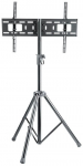Universal Portable TV Mount Tripod, Supports 93.98 cm (37") to 177.8 cm (70") TVs; -8&deg; &ndash; 0&deg; Tilt, Black
