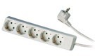 Elexi Extension cord 3,0m 5 sockets white 1,5mm