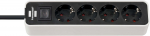 Brennenstuhl Power Strip Ecolor 4x whiteblack