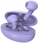 Trust Yavi Wireless Earbud Headphones, Purple