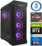 INTOP AQUA Ryzen 7 7700X 16GB DDR5 2TB SSD M.2 NVME+2TB RTX5070 12GB WIN11Pro