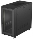 Lanberg 19" 22U 600x1200 black floor-standing rack cabinet with perforated doors (flat pack)