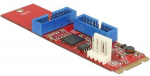 Delock M.2 Key B+M plug > 2x USB 3.0 pin header