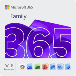Microsoft Office 365 Family 6 User (German, 1 Year) for PC and Mac