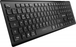 Sharkoon OfficePal K30W wireless keyboard, DE-layout, black, rubberdome
