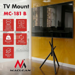 Maclean MC-181 B floor TV stand mount, 27-55", max VESA 200x200, 60kg