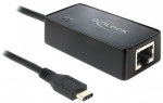 Delock Adapter SuperSpeed USB (USB 3.1 Gen 1) with USB Type-C&trade; male > Gigabit LAN 10/100/1000 Mbps