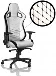 Noblechairs EPIC Gaming Chair - White/Black PU Leather
