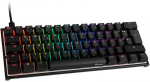 Ducky Mecha Mini 60% Gaming Keyboard, MX Silent Red, RGB LED, Black