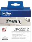 BROTHER DK22212 WHITE FILM TAPE 62MM