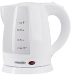 Mesko | Kettle | MS 1276 | Standard | 1600 W | 1 L | Plastic | 360&deg; rotational base | White