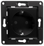 Shelly wall socket (black)