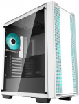 DeepCool CC560 WH V2 White Midi-Tower Case with Tempered Glass Side Panel and 4 PWM LED Fans
