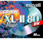 Maxell CD-RW 80 Maxell Audio, JewelCase, 1 piece