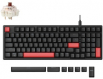 Keychron Lemokey X5 US layout brown switch keyboard, black