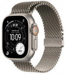 Apple Watch Ultra 3 GPS + Cellular 49mm Natural Titanium Case with Natural Titanium Milanese Loop - Medium
