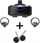 Pimax Crystal Super VR Headset + DMAS Headphones Bundle, Black
