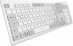 Sharkoon OfficePal K30W wireless keyboard (white, DE layout, rubber dome)