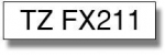 Brother TZEFX211 6mm Black on White Flexible Label Tape